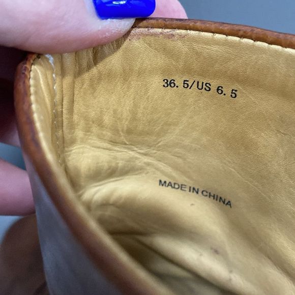 RAG & BONE Brown/Tan Leather Lasercut Accents Ankle Boot/Booties Size 6.5 - Picture 12 of 15